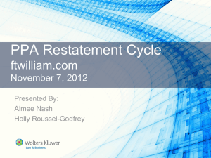 Restatement Cycle