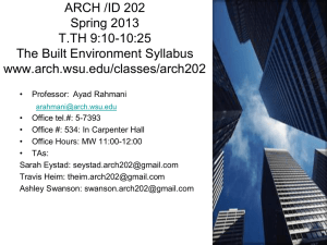 ARCH 202 Syllabus