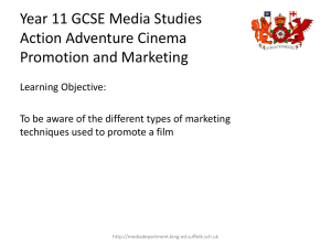 the notes on Promotion and Marketing