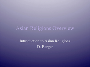Asian Religions Overview