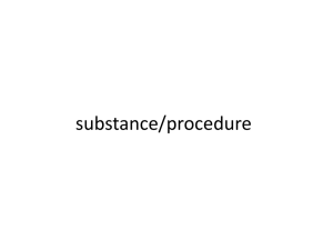 substance/procedure