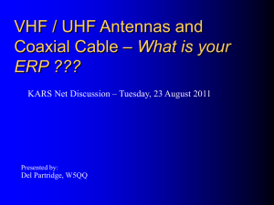 Antennas and Coax.pps - Katy Amateur Radio Society