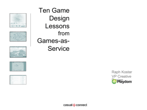 Ten Game Design Lessons from Games-as-Service