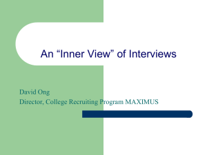 An “Inner View” of Interviews