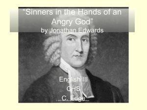 “Sinners in the Hands of an Angry God” by Jonathan Edwards