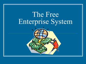 Power Point-The Free Enterprise System F