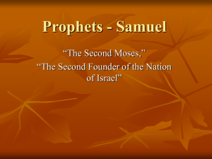 Prophets - Samuel - Midway Church of Christ