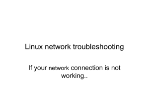 Linux network troubleshooting