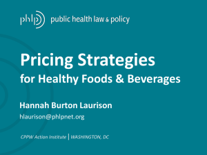 CPPW AI Pricing Strategies for Healthy Foods and