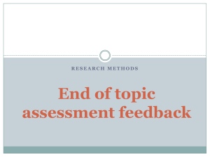 WEEK 5 RM assessment feedback