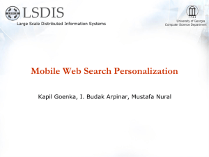 Mobile Web Search Personalization