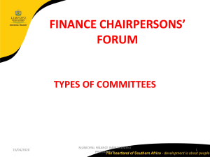 Types of Committees