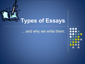 Types of Essays