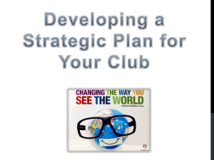 Creating a Strategic Plan for your FF Club