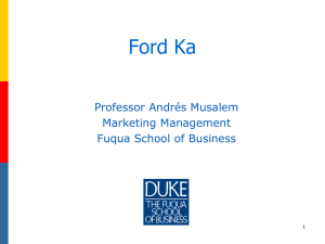 Introduction to Marketing - Duke University`s Fuqua School of Business