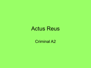 Actus Reus