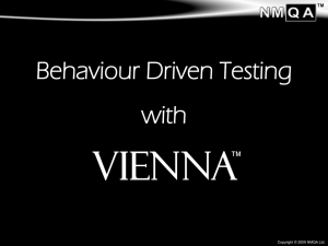 Behaviour Driven Testing