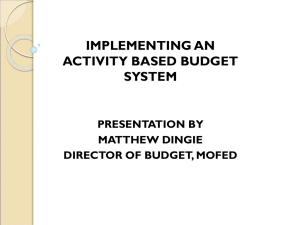 implementing an activity based budget system presentation by