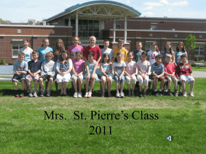 Mrs. St.Pierre 5D - Sutton Elementary School