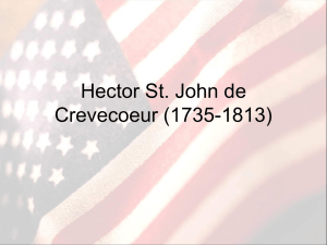 Hector St. John de Crevecoeur - Lake Mills Area School District
