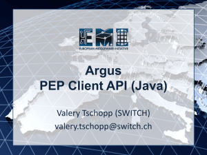 Argus PEP Client API - Indico