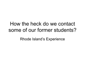 David Sienko, Rhode Island Department of Education