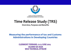 The WCO´Time Release Study