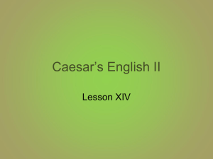 Caesar`s English II