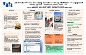 Infusing Student Scholarship into Classroom Engagement