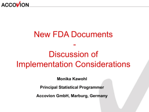 FDA Submissions-FDA Documents-Discussions