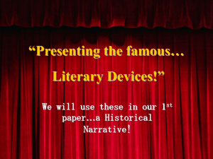 Let`s Explore Literary Devices!