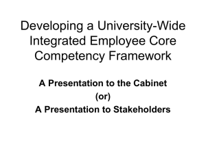 Organizational Core Competencies UW Oshkosh