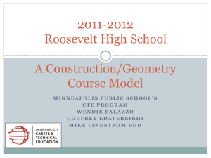 2011-2012 Roosevelt Construction/Geometry Course Data