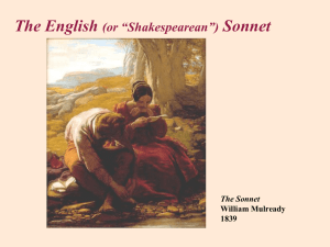 Sonnet 18 Shall I compare thee to a summer`s day? Thou art more