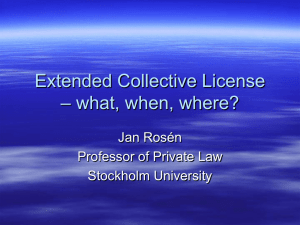 Extended Collective License