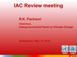 PowerPoint - InterAcademy Council | Review of the IPCC