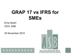 GRAP Standards Presentation - MFMA