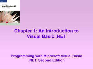 Introduction to VB