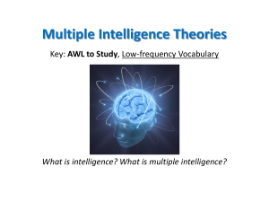 Multiple Intelligence Theories