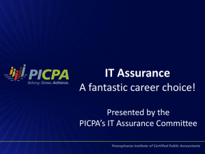 IT Assurance - Pennsylvania Institute of Certified Public Accountants
