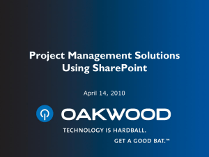 SharePoint and Project Management