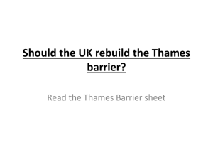 Should the UK rebuild the Thames barrier?