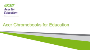 Acer Chromebooks for Education
