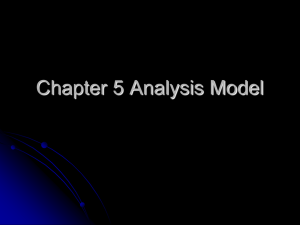 Ch 5 Analysis Model