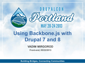 backbone-js-slides - DrupalCon Portland 2013