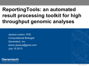 ReportingTools: an automated result processing