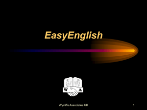 EasyEnglish Presentation