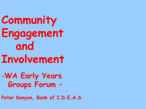 Community Engagement and Involvement
