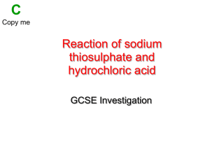 Yr11 Science_Practical - GCSE Investigation