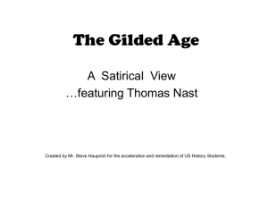 Gilded Age and Thomas Nast Cartoons